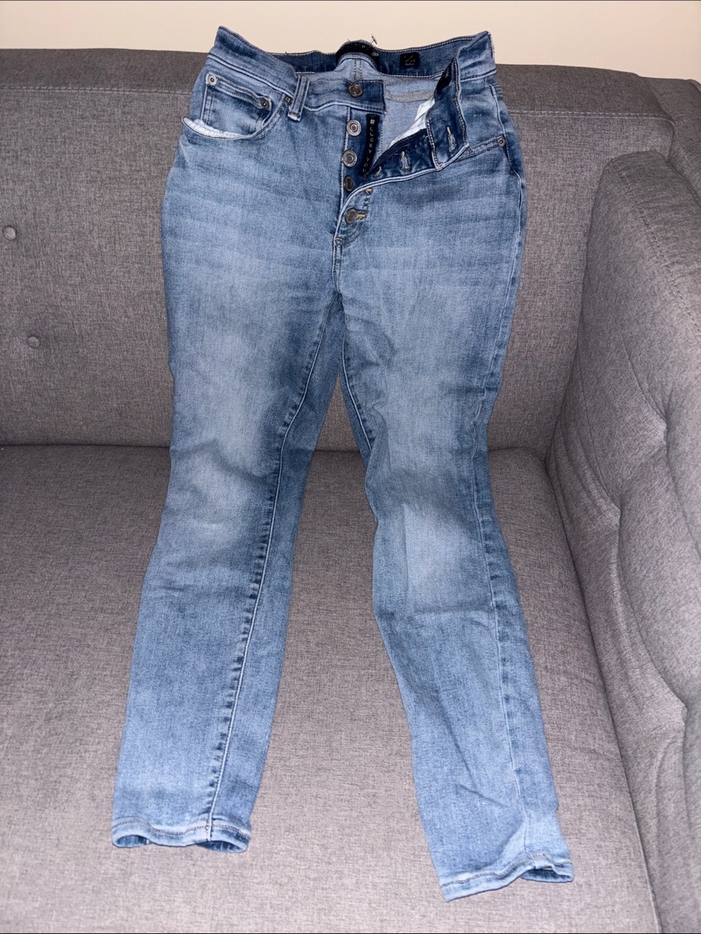 Lucky Brand women’s size 2 Washed Blue Bridgette high Rise skinny jeans - Picture 1 of 15